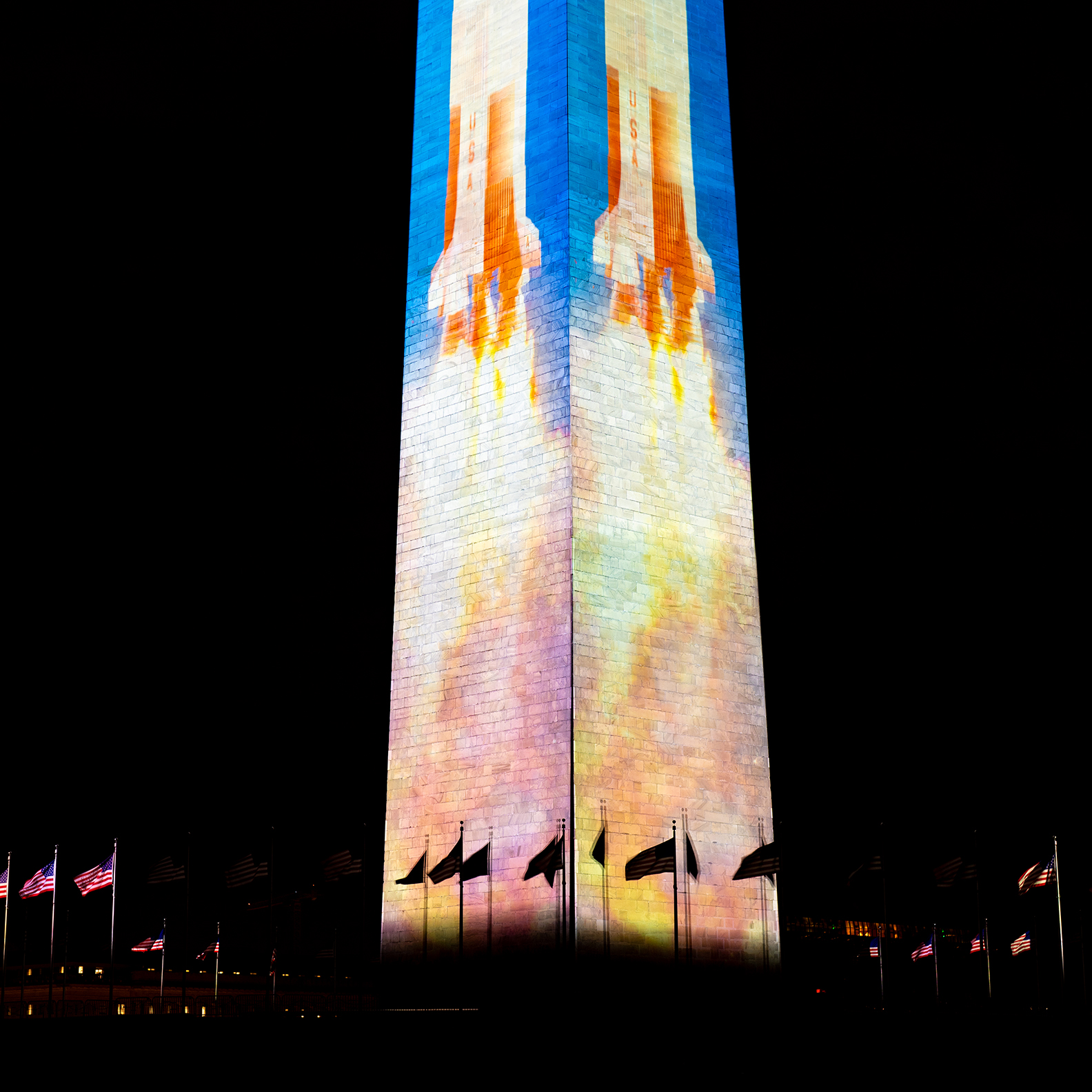 Freedom 250 Washington Monument Illumination