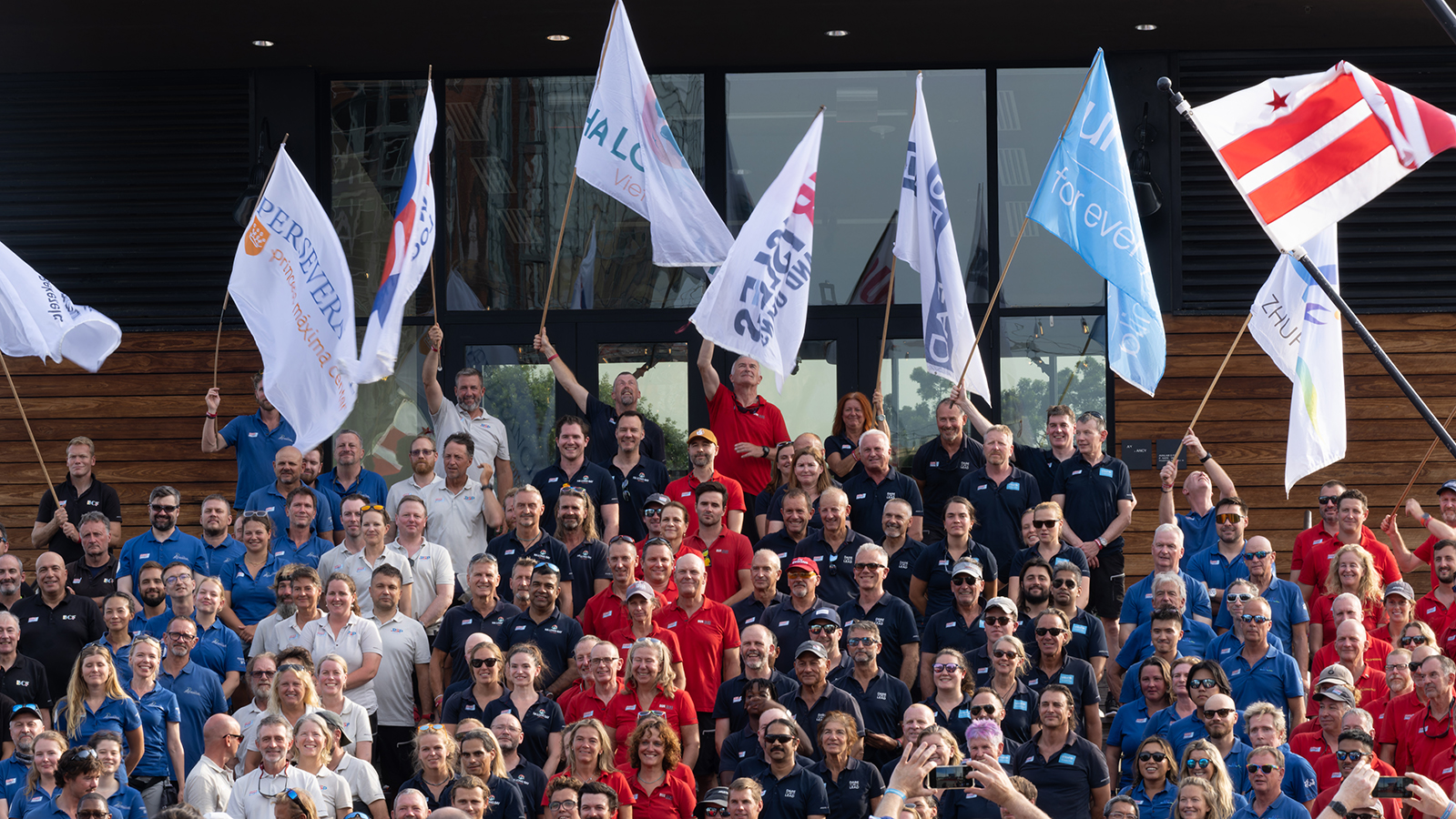 Teams from Clipper Race at The Wharf in 2024