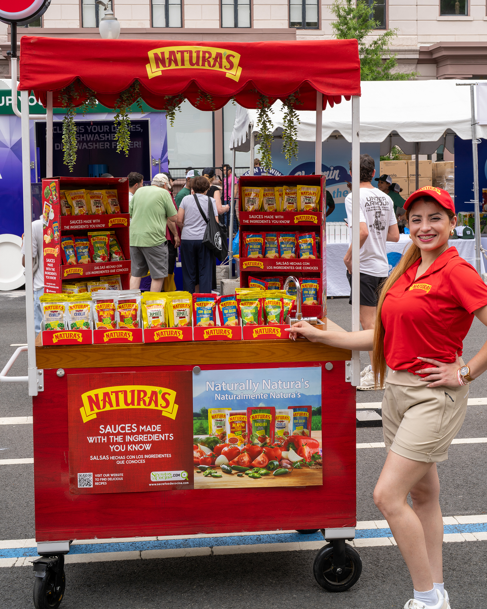 Naturas Sauces stand at the DC BBQ Battle