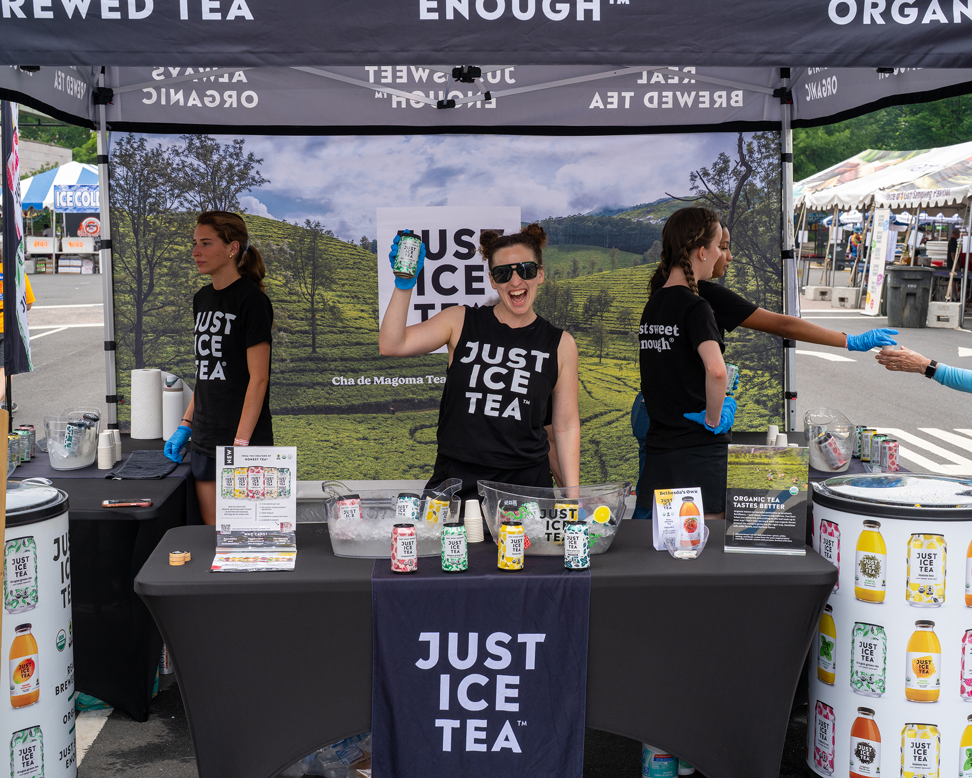 Just Ice Tea stand at the DC BBQ Battle