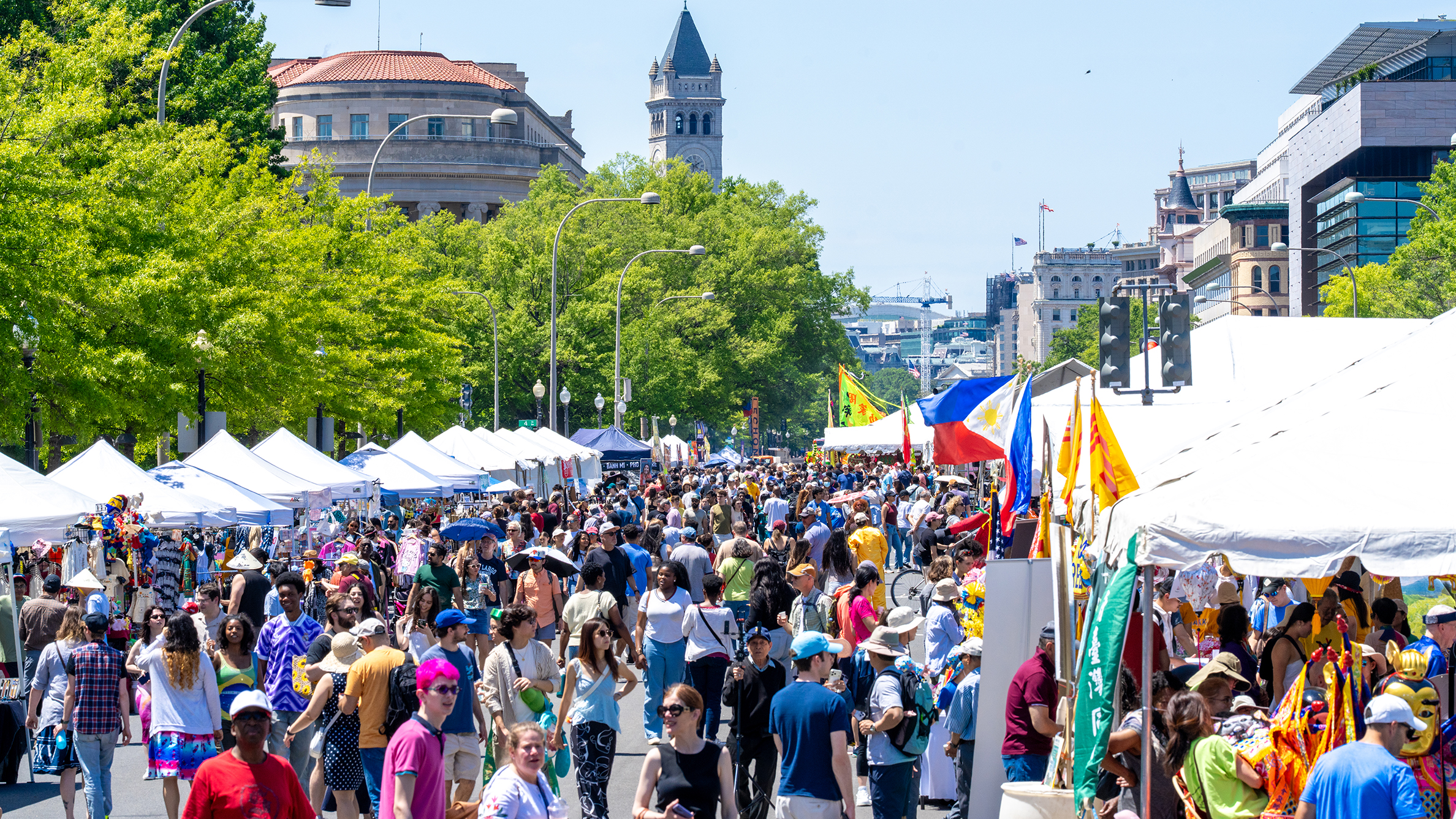 Pennsylvania Avenue during Fiesta Asia in Washington, DC