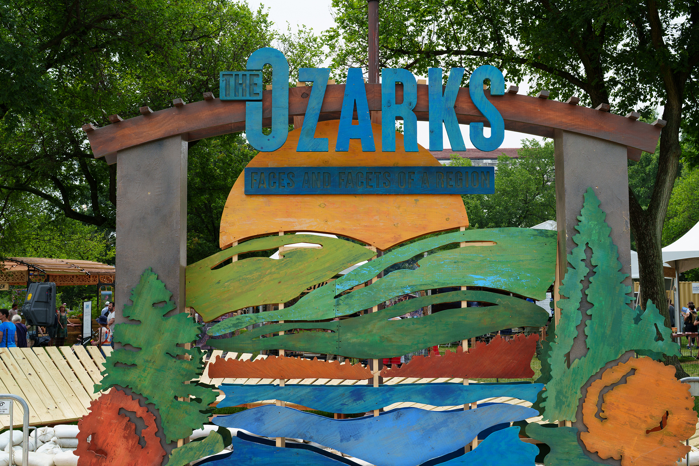 Ozarks wooden sign