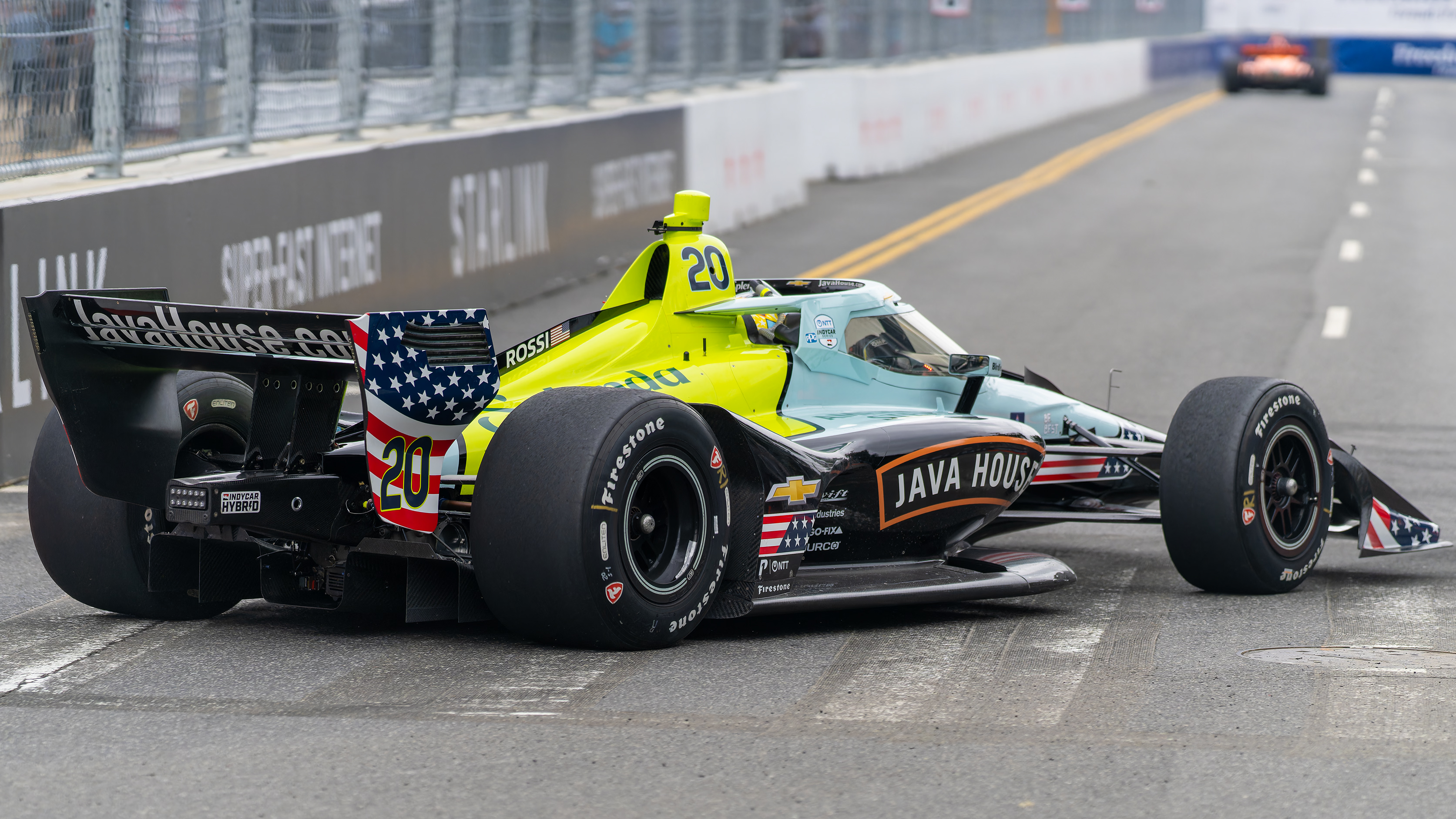 Freedom 250 Grand Prix recap track turn.