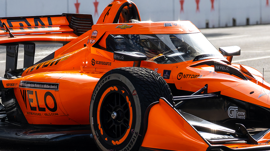 Velo nicotine pouches Indy car at Freedom 250 Grand Prix