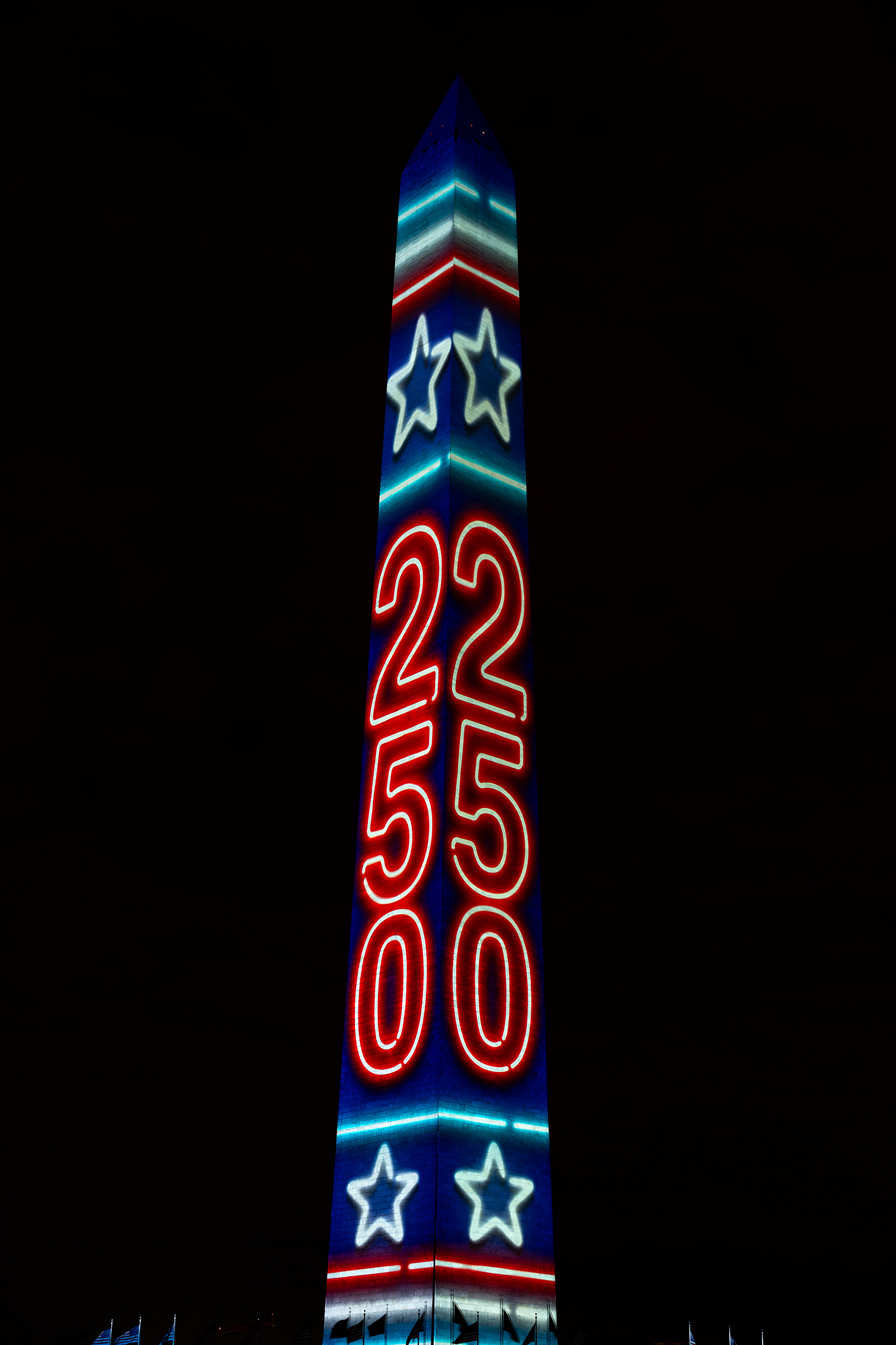 Illuminated Washington Monument