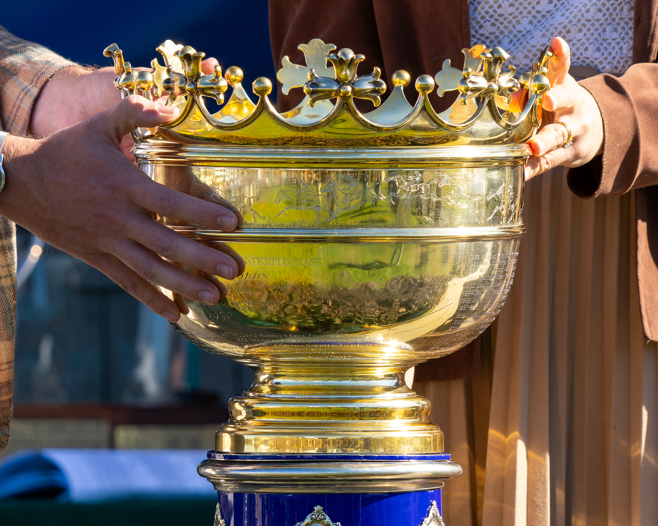 The International Gold Cup trophy.