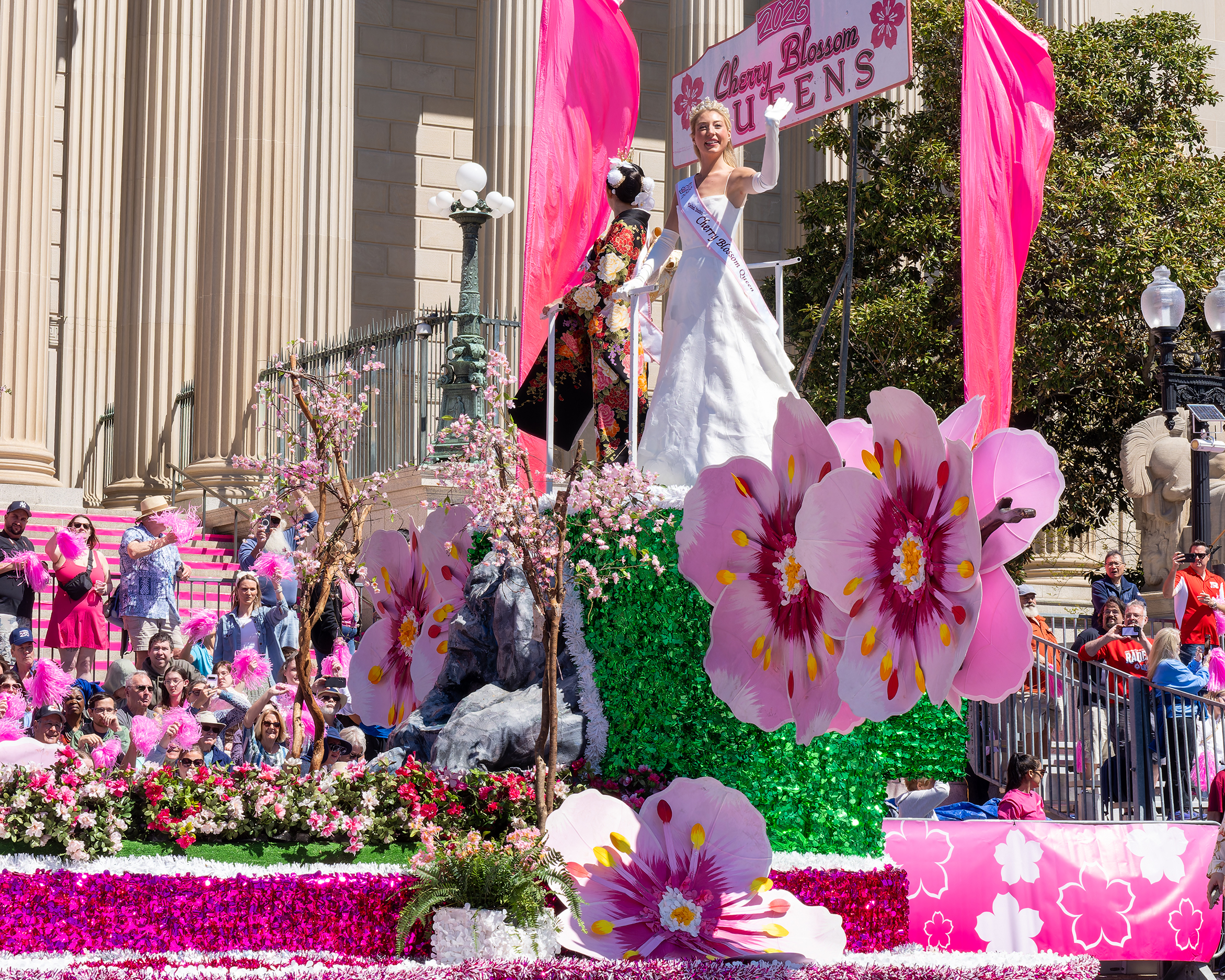 2026 National Cherry Blossom Festival Queen on float