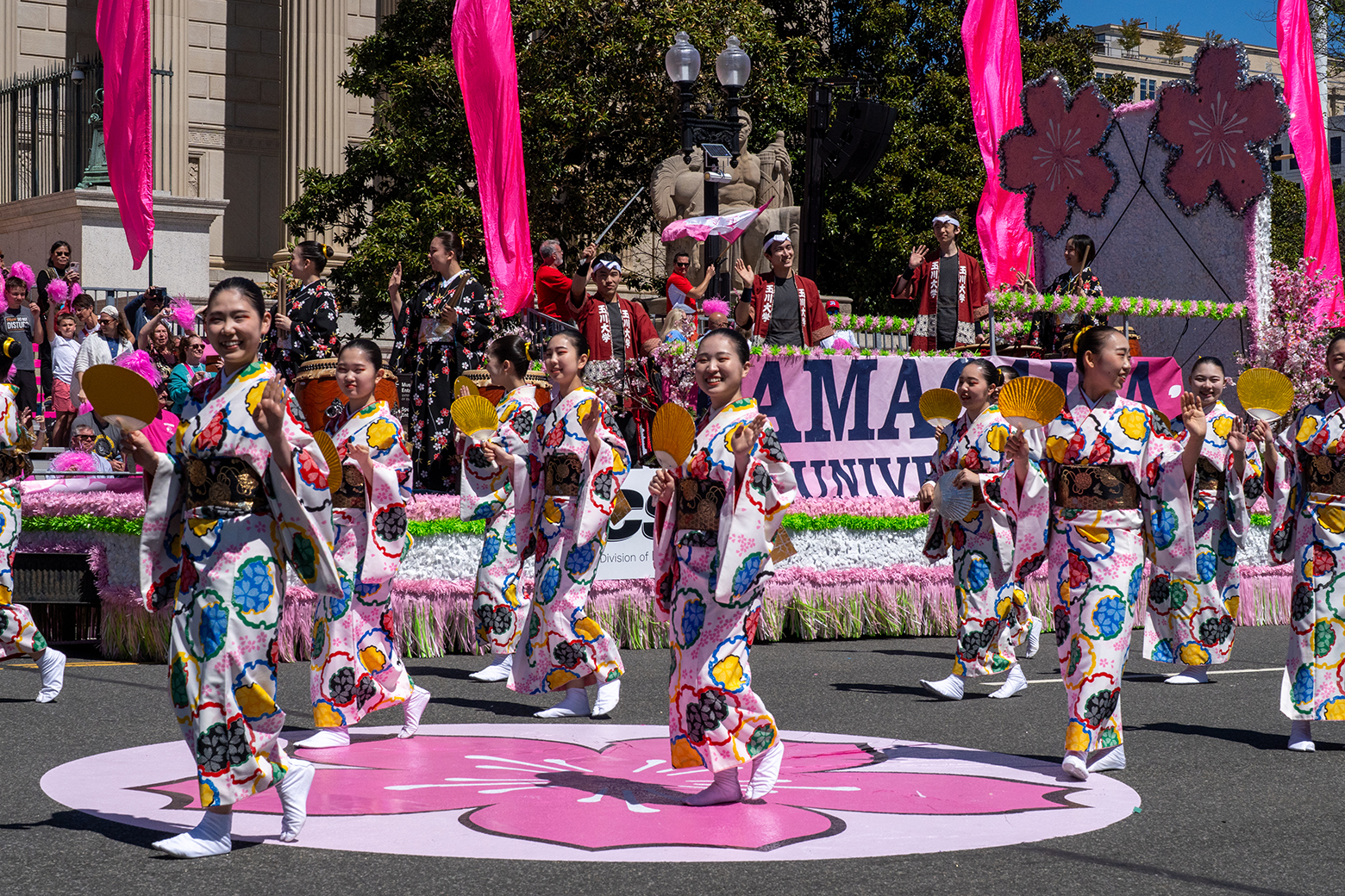 Tamagawa Dance performance at the Cherry Blossom Parade in Washington, DC