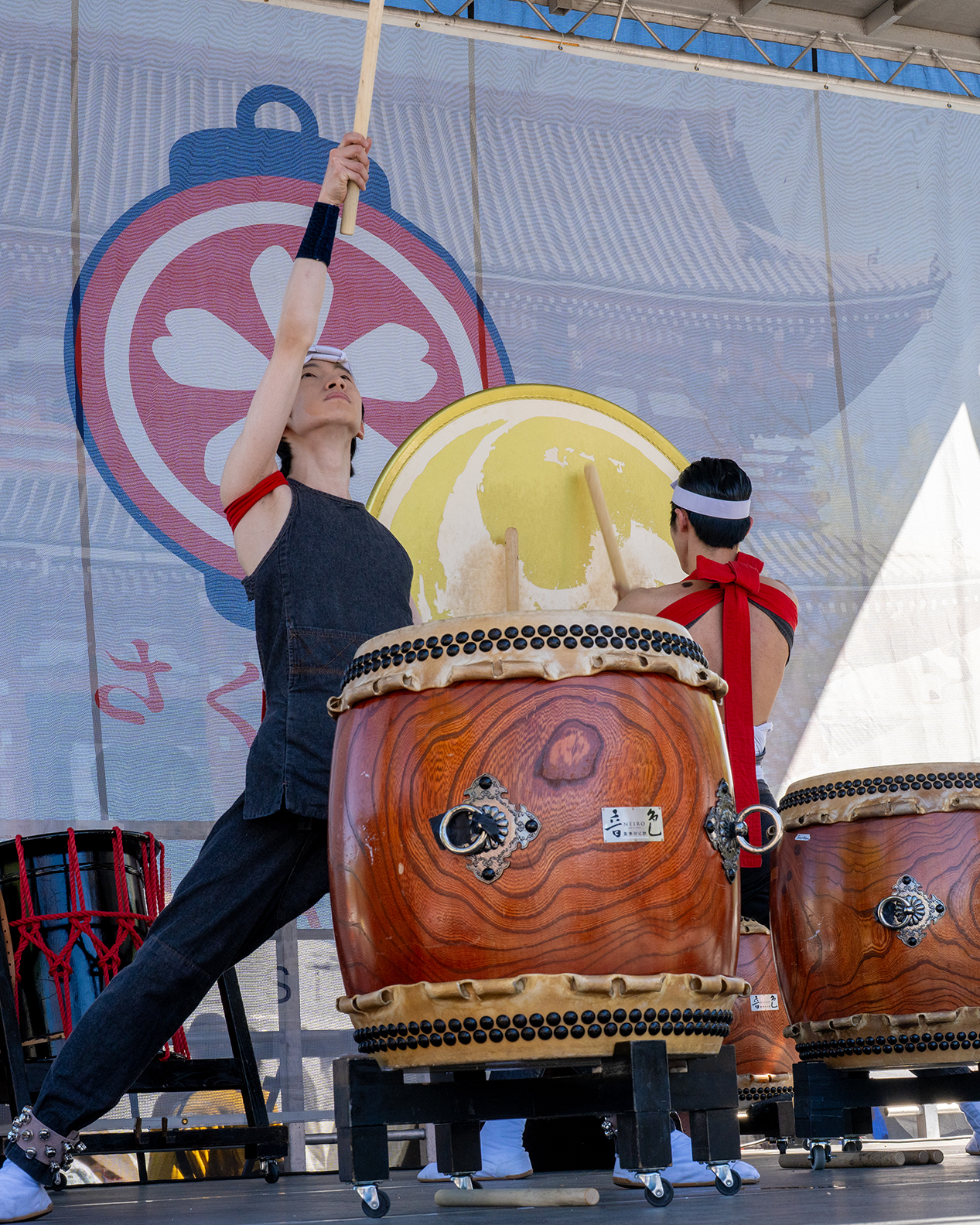 Taiko drummers at Sakura Matsuri